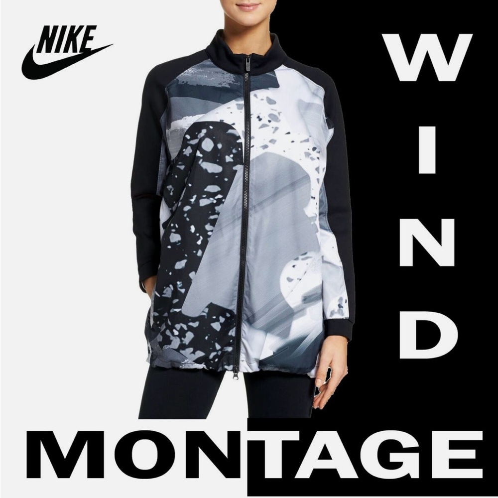 NIKE WOMEN’S PREMIUM SPORTSWEAR MONTAGE ACTIVE WIND JACKET Size S MSRP 140.00